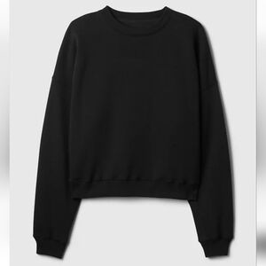 New GAP Black Wedge Crewneck Sweatshirt XXL Tall